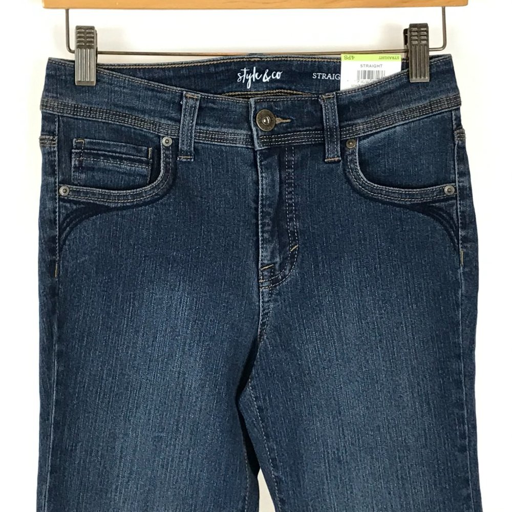 Style & Co Petite Straight-Leg Jeans - Picture 4 of 6